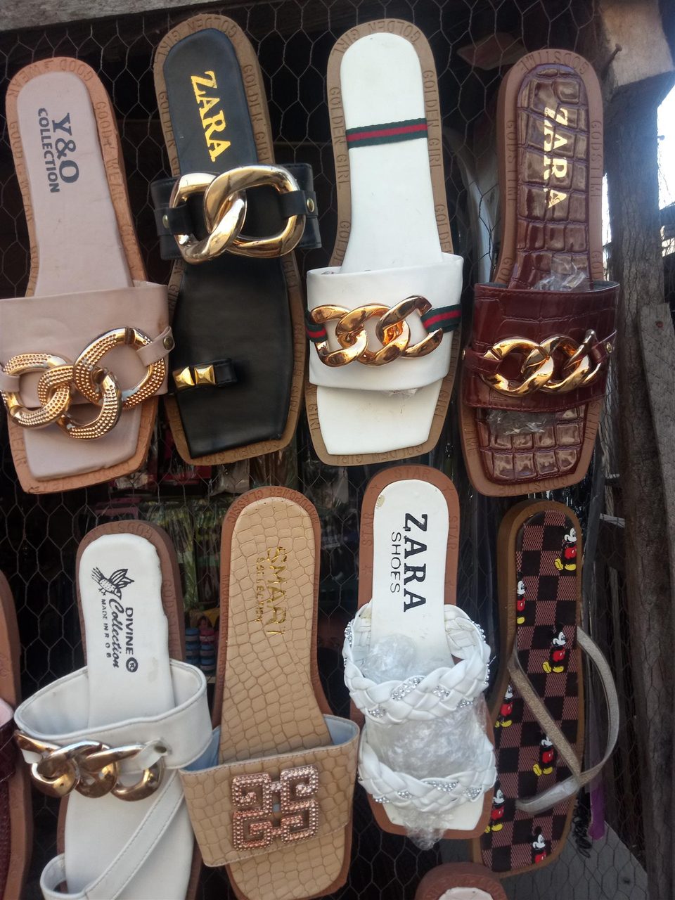 Local foot wear and wigs