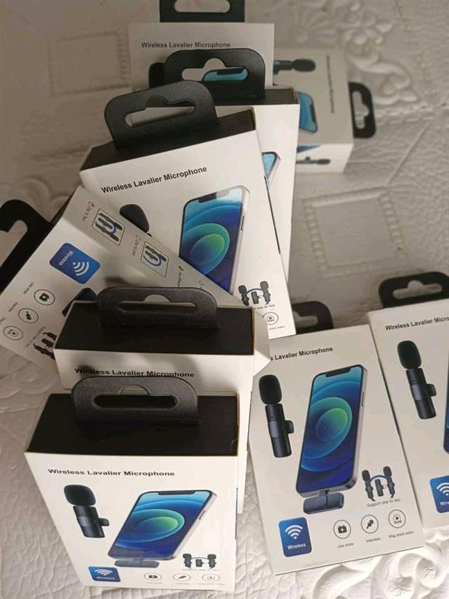 Double wireless microphone for iphone