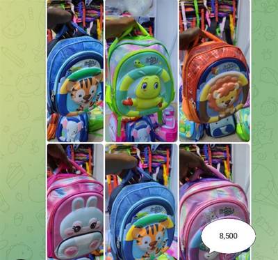 Children character school bag