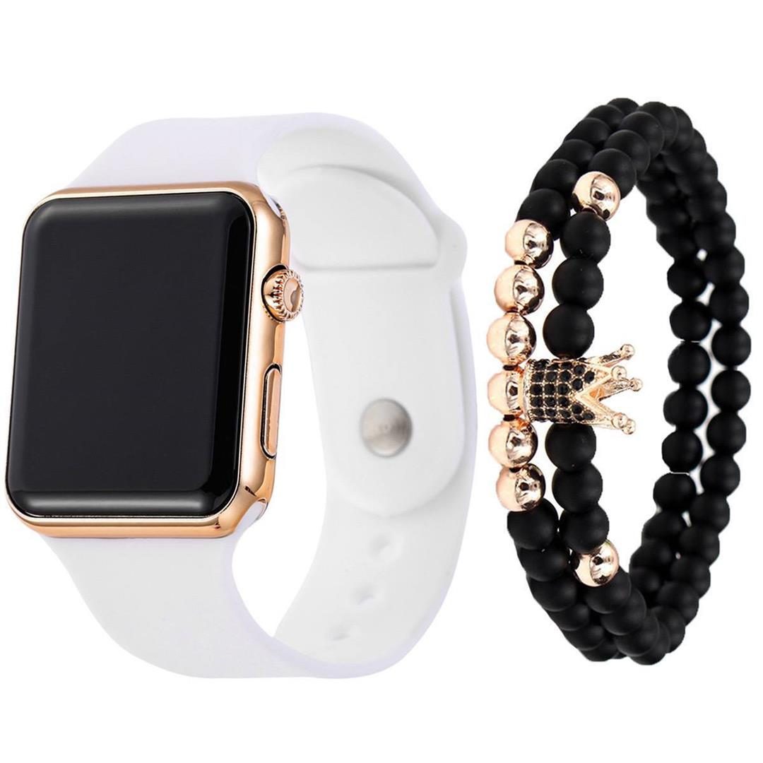 UNISEX SILICON LED WATCH + 2 BRACELET