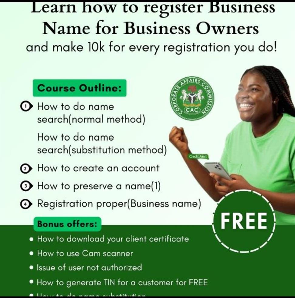 FREE CAC Business Registration Training