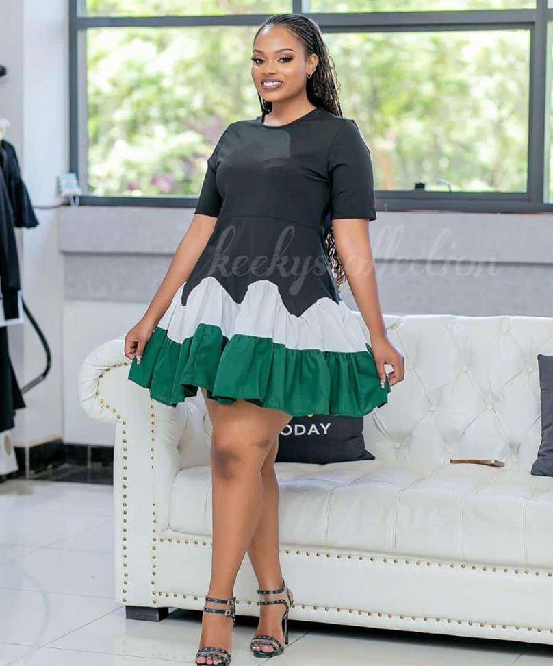 Female flare gown