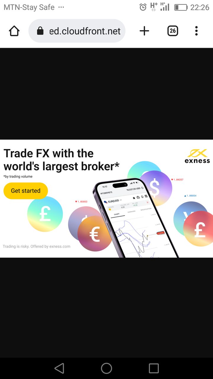 Free BTC Trade Exness easy registration takes only a mi
