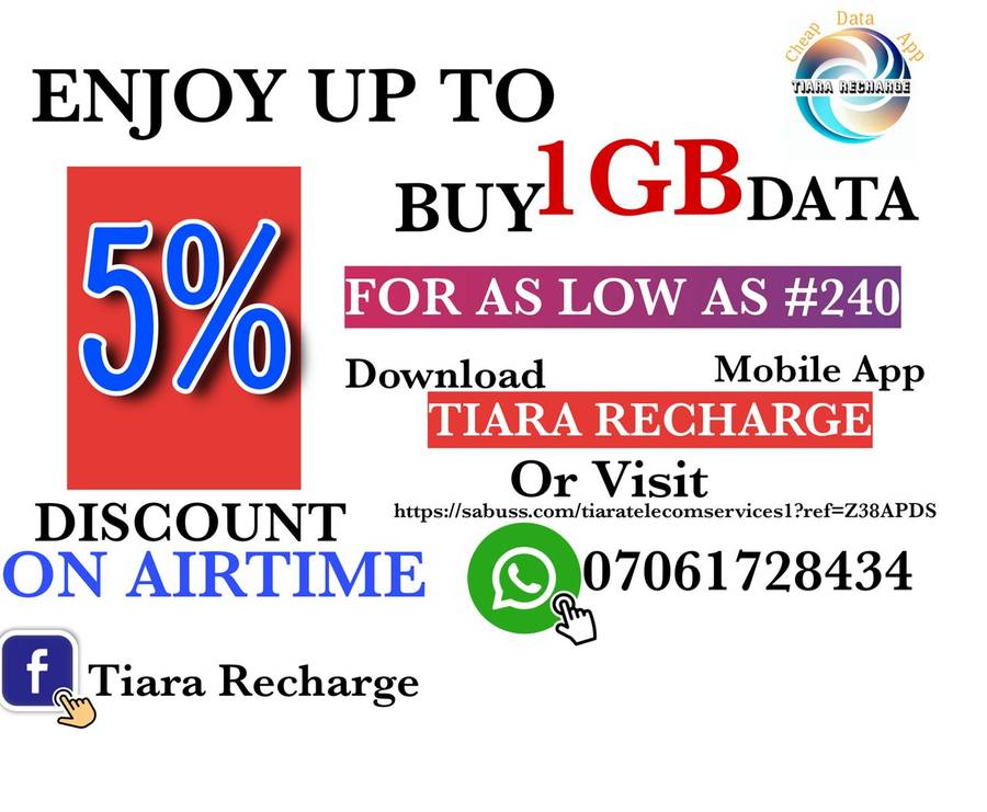 Tiara Recharge VTU Website