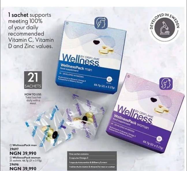 Oriflame Wellness man and woman