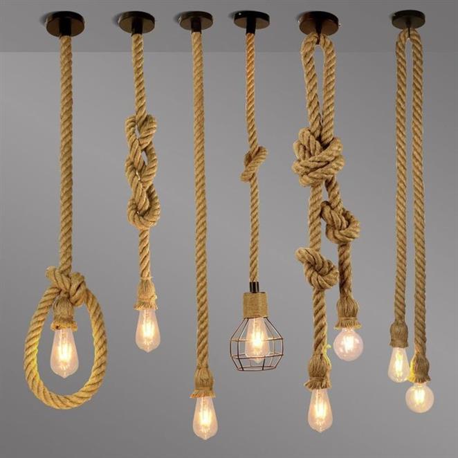 VINTAGE RETRO HEMP PENDANT