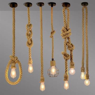VINTAGE RETRO HEMP PENDANT