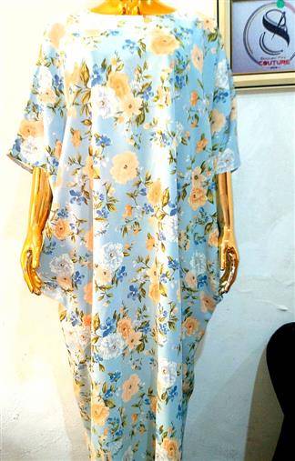 Boubou gown and Ankara