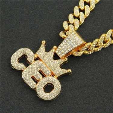 💯 ICE CUBAN NECKLACE WITH PENDANT