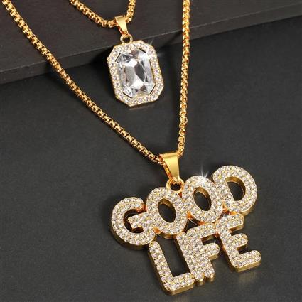 Quality double steps necklace chain with