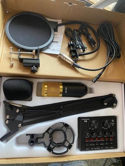 BM800 microphone and V8 Livesound