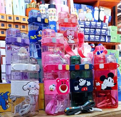 Fashion double mouth character bottle