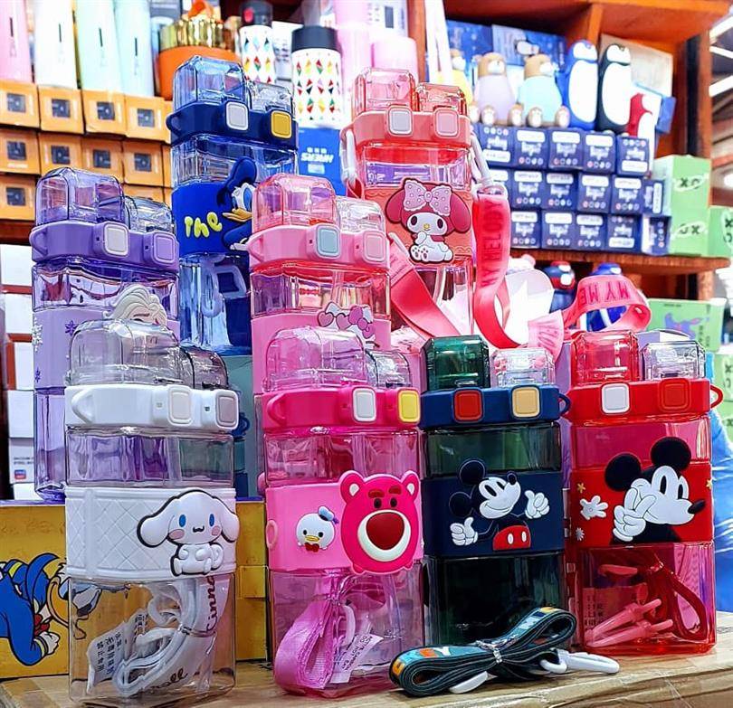 Fashion double mouth character bottle