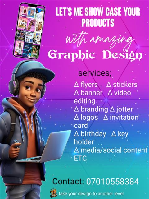 Graphic designer and video editor