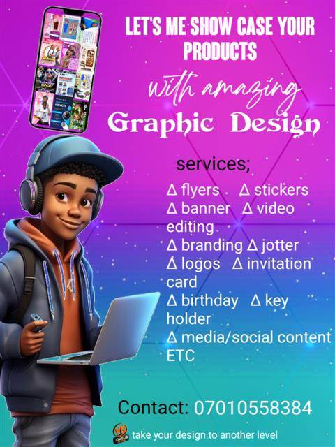 Graphic designer and video editor