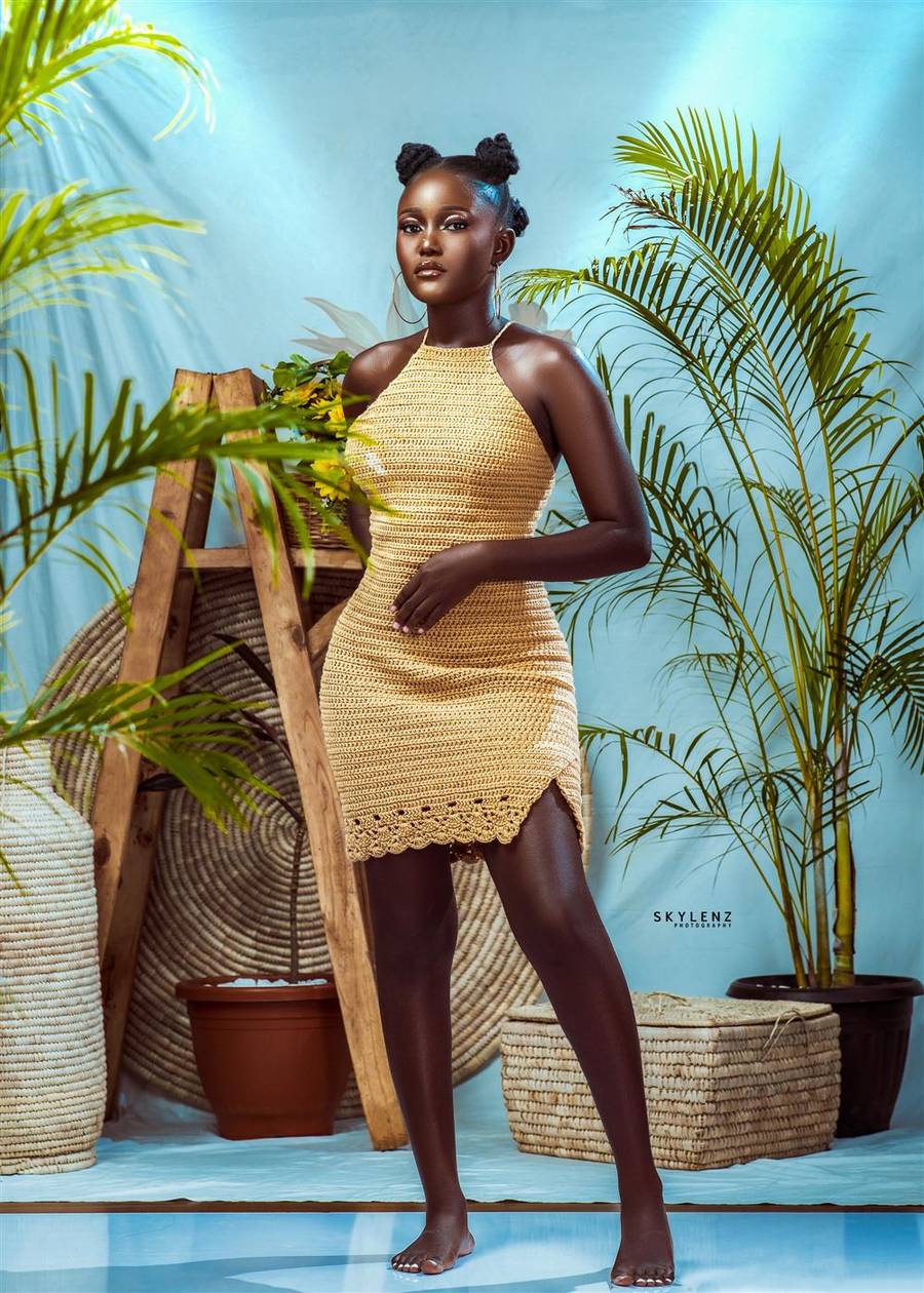 Crochet gown