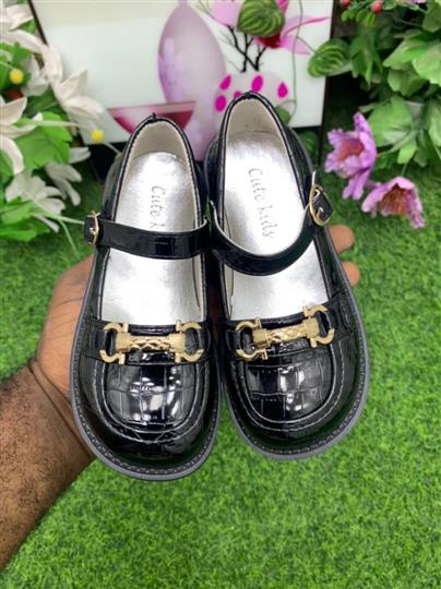 All black school shoes