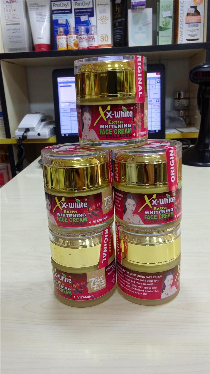 Xx-white extra whitening face cream with