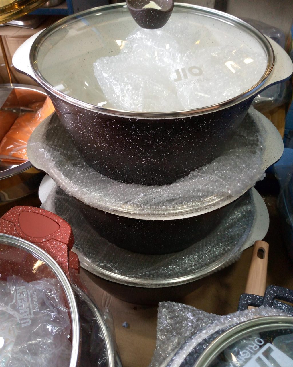 Non stick granite cookware sets