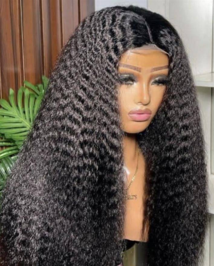 Kinky straight wig