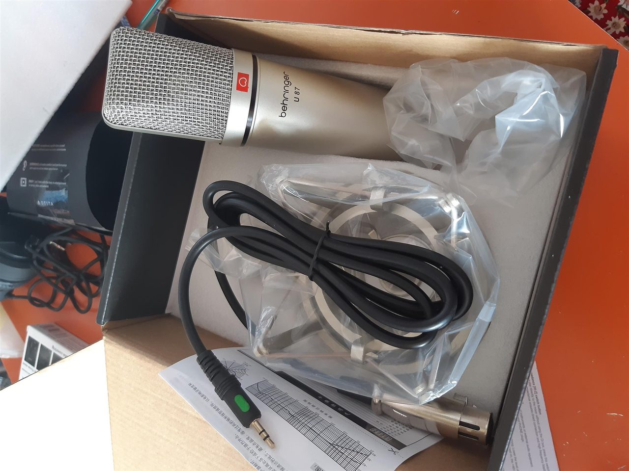 Behringer U87 condenser microphone