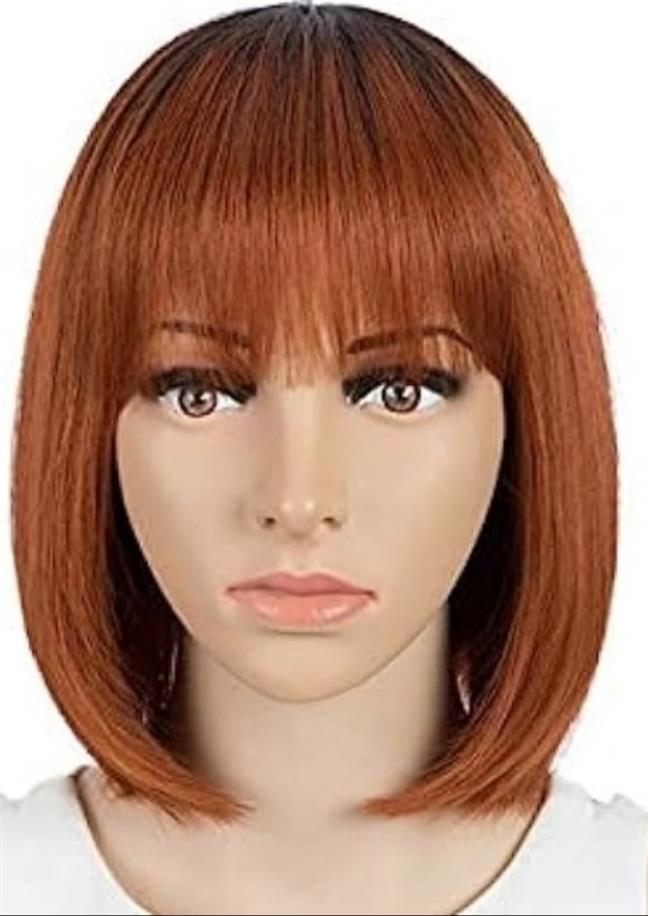 Fringe human hair wig