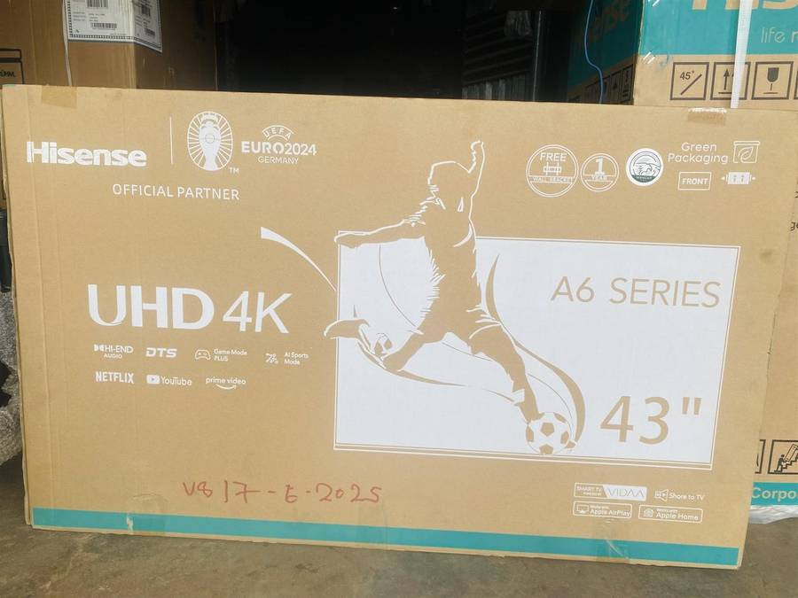 Hisense 43” smart tv with Bluetooth avai