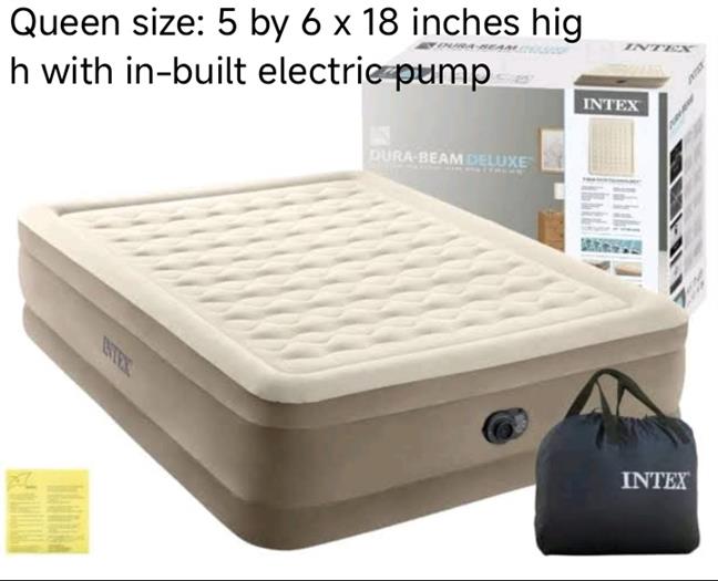 Intex Inflatable Queen Size Air Mattress