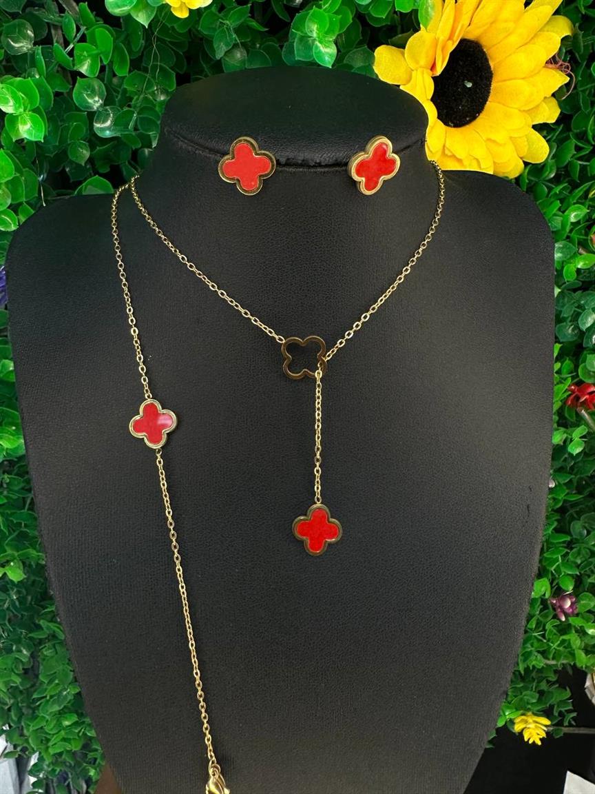 Necklace , Bracelet and earrings set