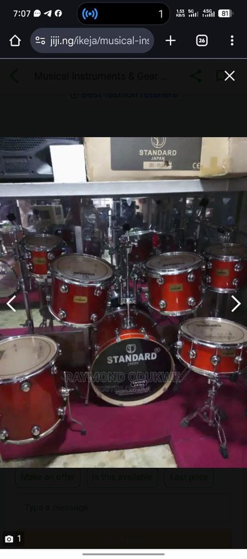 Professional drum set