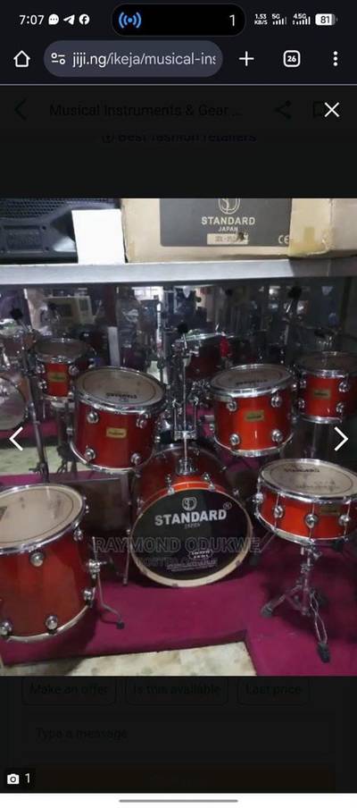 Professional drum set