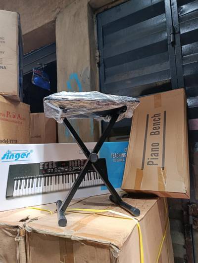 Teaching type keyboard piano with stool