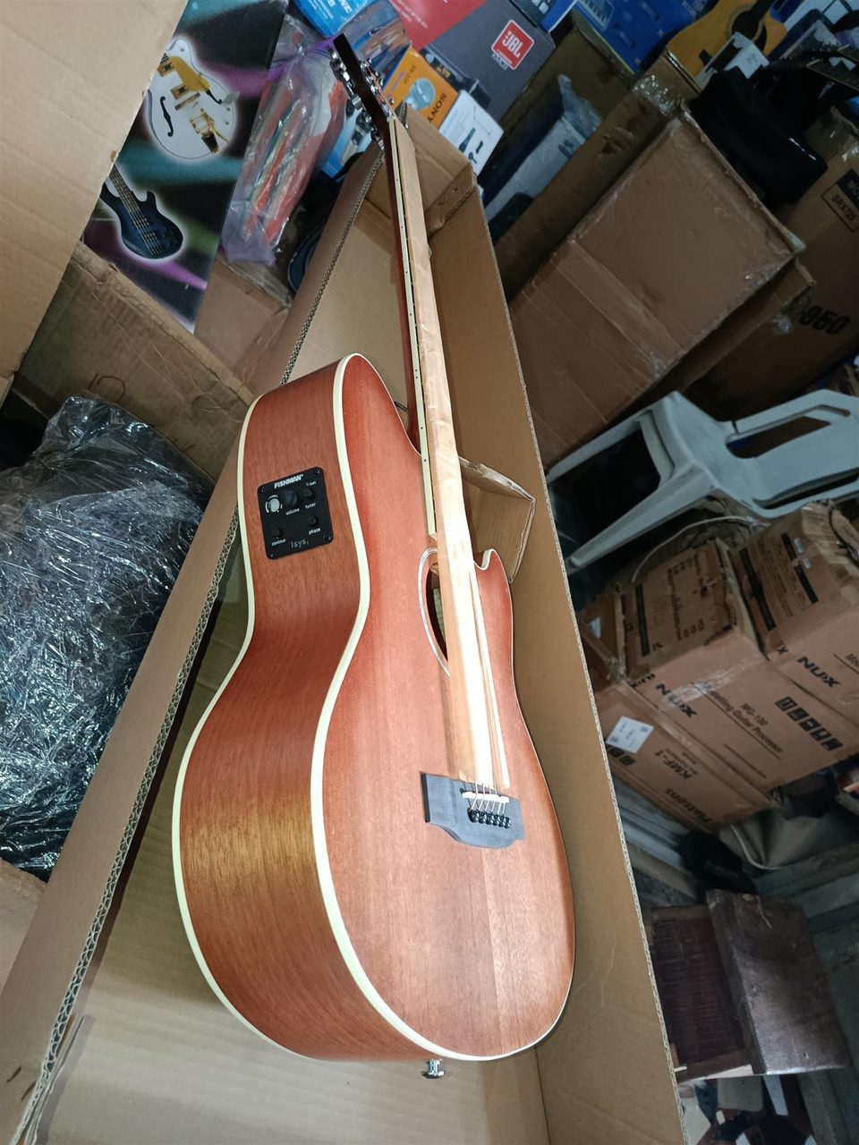Semi acoustic electric guitar