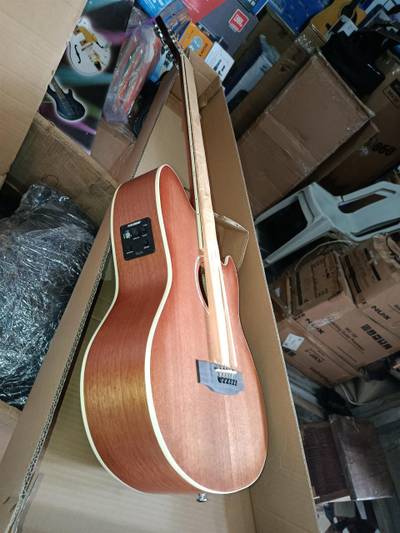 Semi acoustic electric guitar