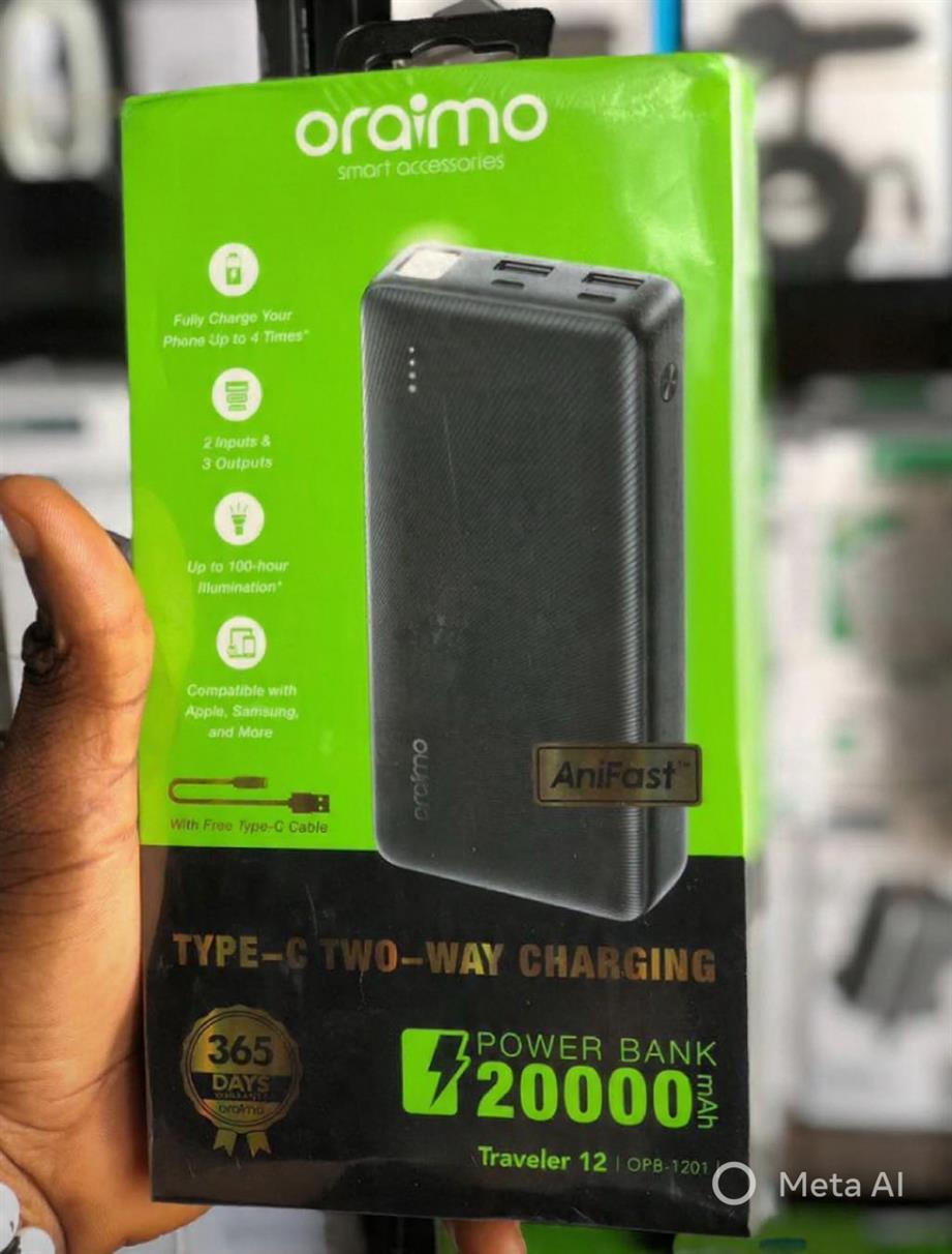 20,000mAh oraimo power bank