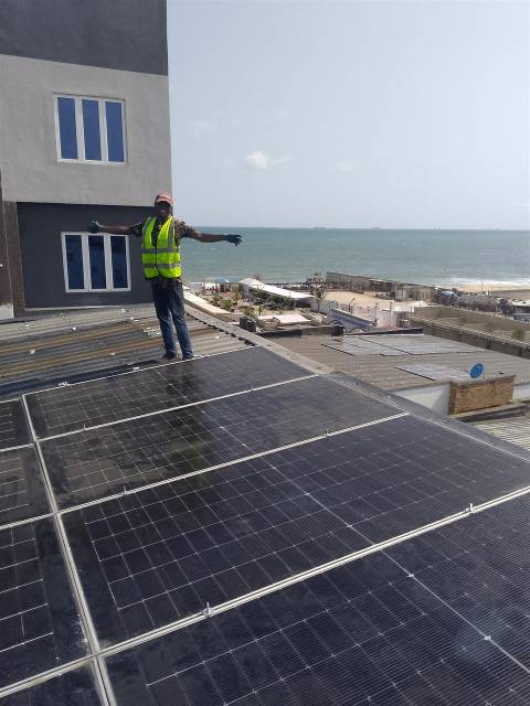 Work by Solar power installation