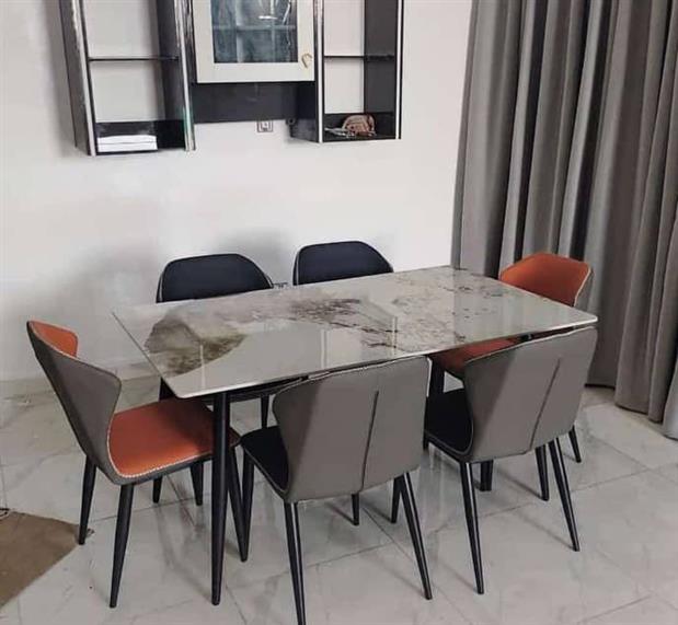 Marble Dining With 6 Chairs