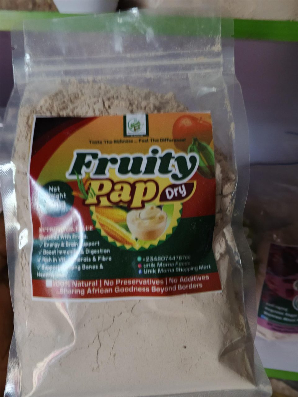 ORGANIC AFRICAN FRUITY PAP POWDER