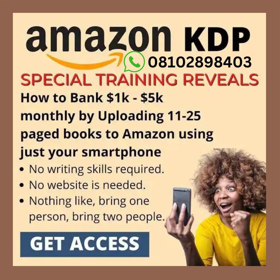 Amazon Kdp course for smart phone users.