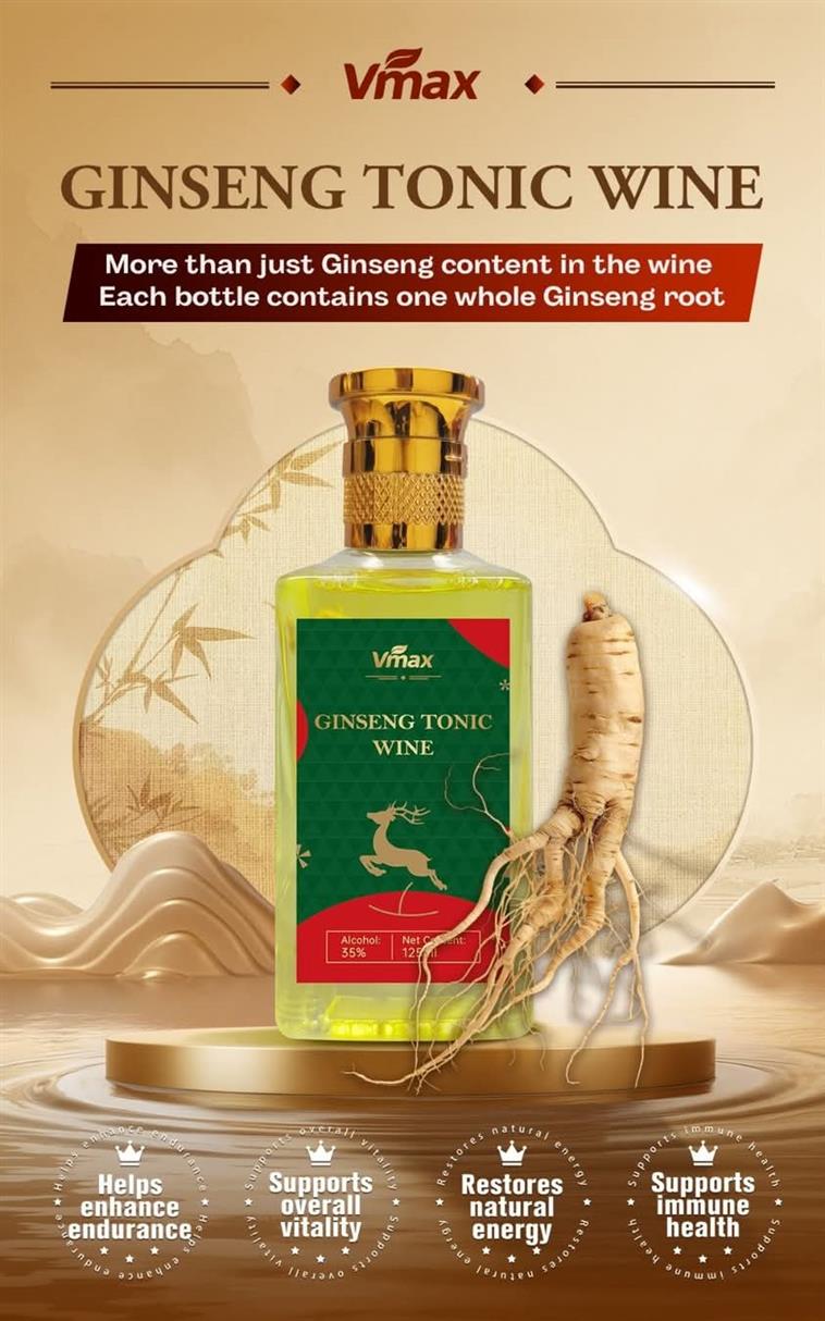 Vmax Ginseng Wine