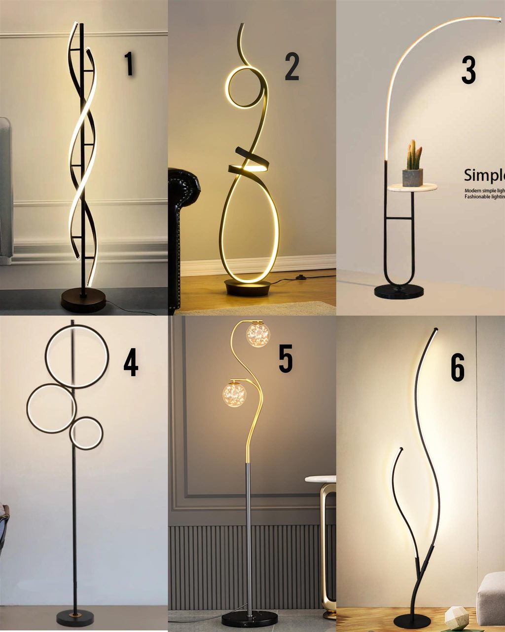 FANCY FLOOR LAMPS