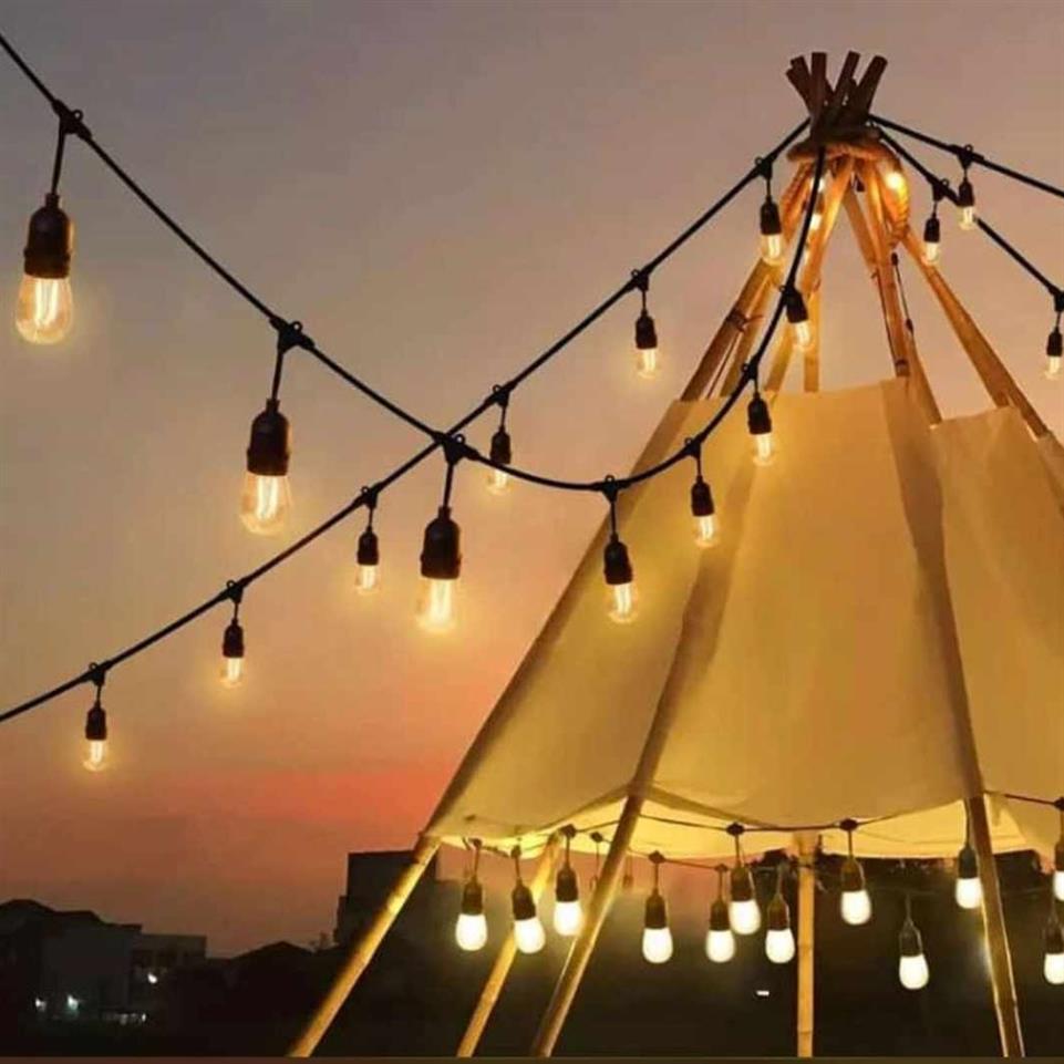 Garden rope lampholder light