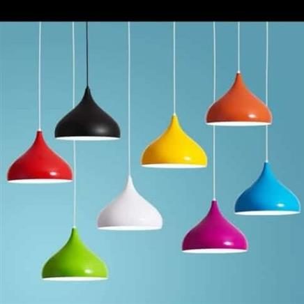 Metal bulb pendant light
