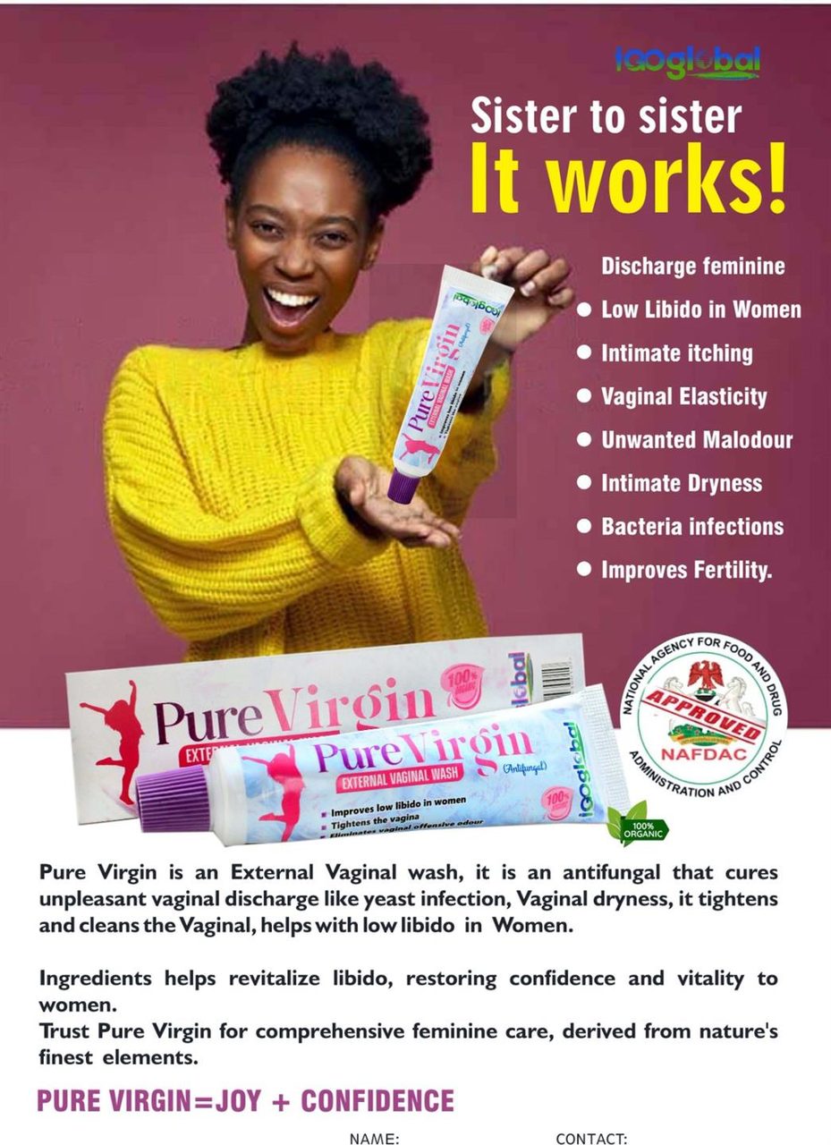 Pure virgin vagina wash
