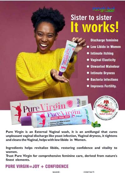 Pure virgin vagina wash
