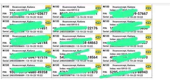 Recharge card