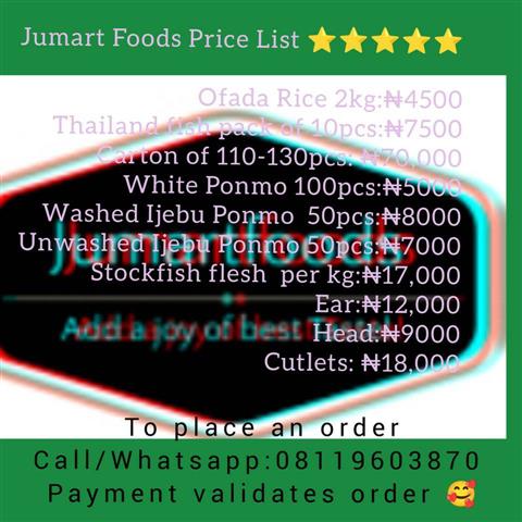 Jumart Foods Price List