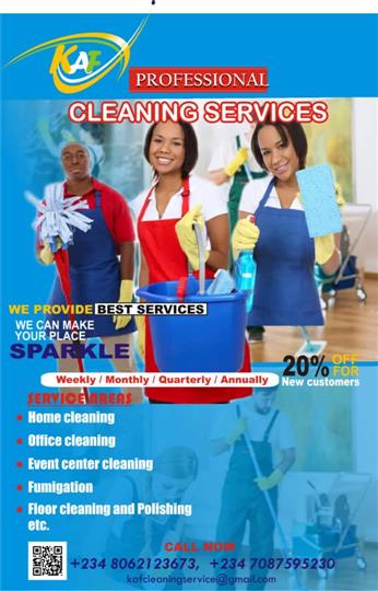 Cleaning services and fumigation