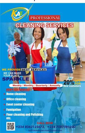 Cleaning services and fumigation