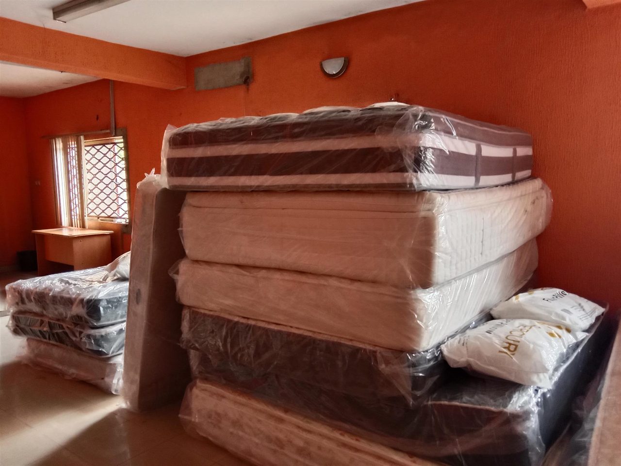 Foreign mattress clean neat and spotless